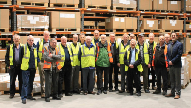 Our party in the dispatch bay at Cirteq with our guide, Mr. A. Firnigl on the right.